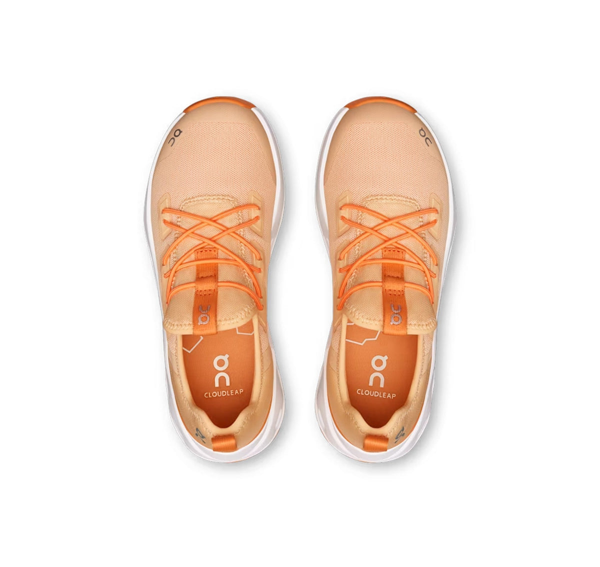 On Little Kids' Cloudleap Tangerine/Blonde Athletic Shoes