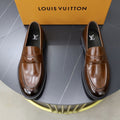Louis Vuitton Brown Penny Loafers — hero