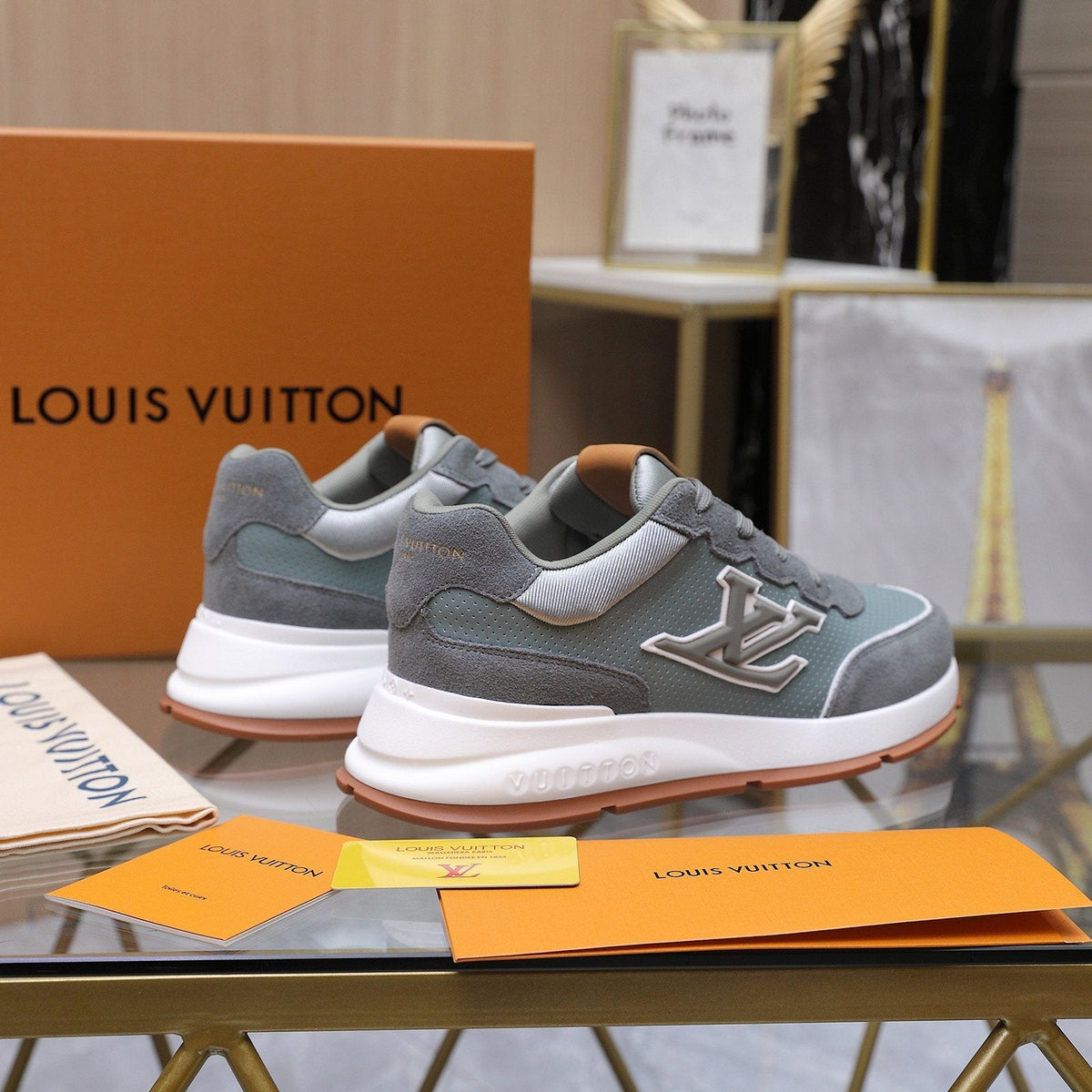 Louis Vuitton Gum-Sole Low-Top Sneakers — front