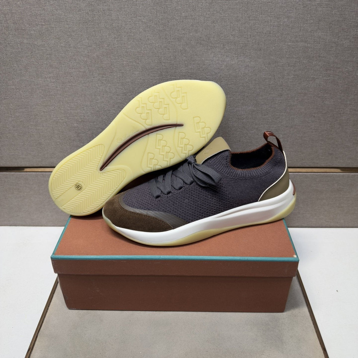 Loro Piana Mesh Low-Top Sneakers — side