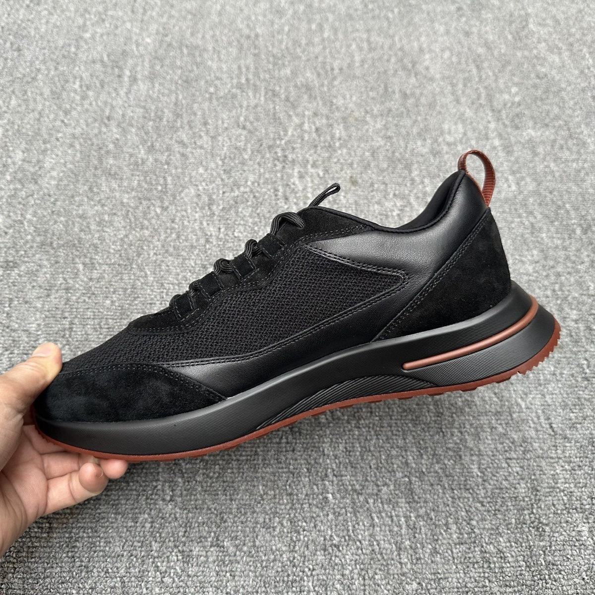 Loro Piana Mesh Low-Top Sneakers — side