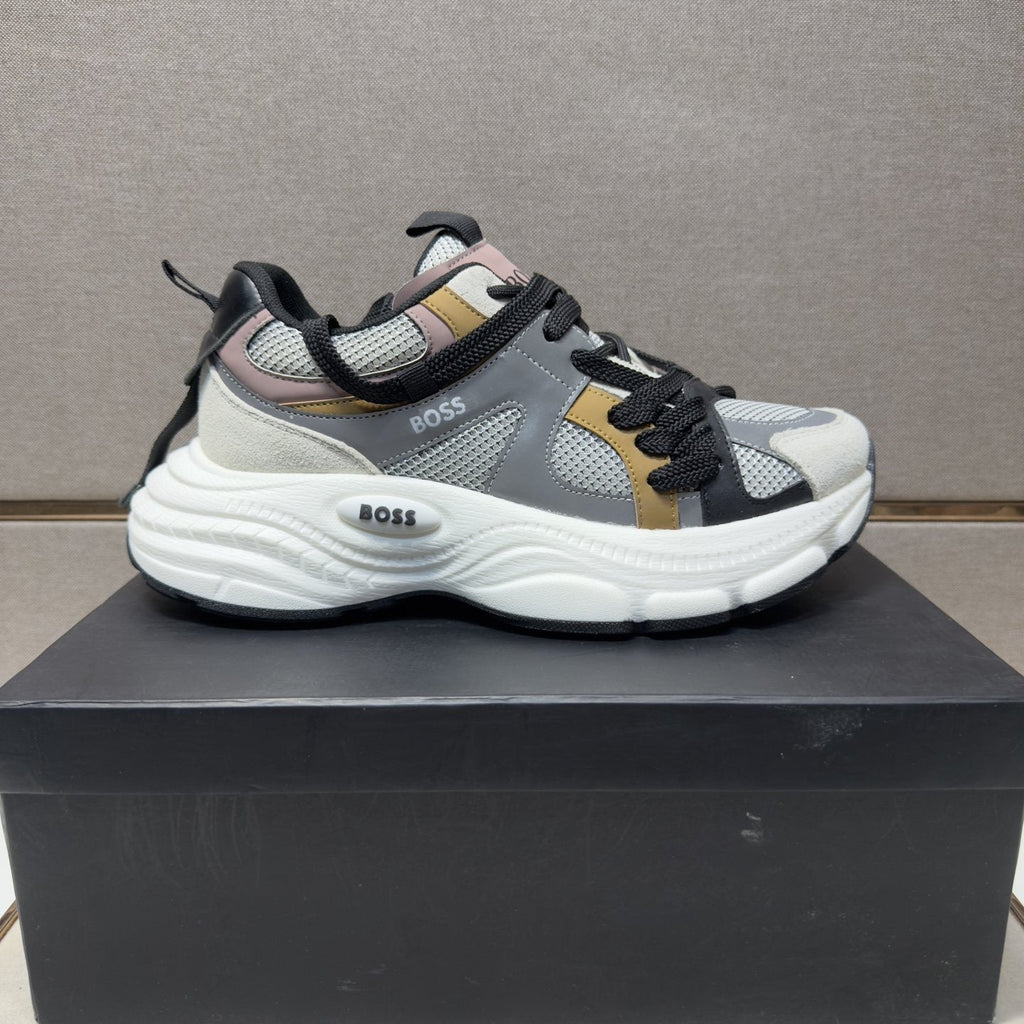 BOSS Mesh Panel Low-Top Sneakers — hero