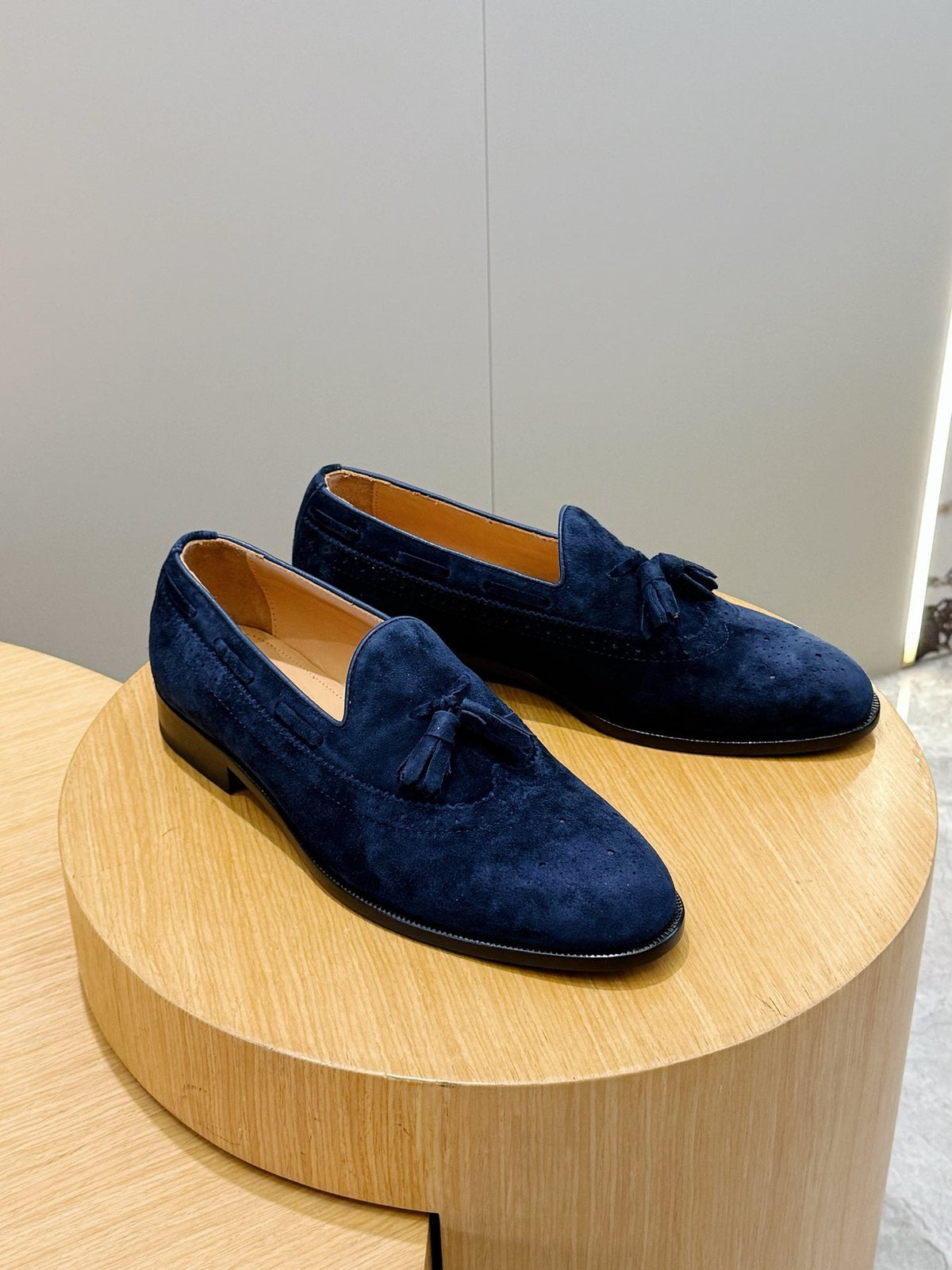 Loro Piana Suede Tassel Loafers — front
