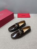 Ferragamo Metal-Hardware Driving Loafers — hero