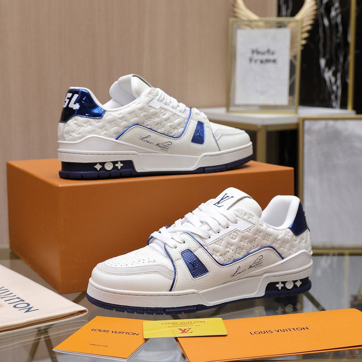 Louis Vuitton Low-Top Lace Sneakers — front